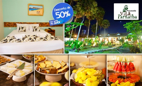 Hora de relaxar e curtir uma praia! 50% de desconto em 2 Diárias em Apartamento Luxo Duplo com gratuidade para 01 criança de até 05 anos + café da manhã. De R$ 490,00 por R$ 245,00 na Pousada Vil Hora de relaxar e curtir uma praia! 50% de desconto em 2 Diárias em Apartamento Luxo Duplo com gratuidade para 01 criança de até 05 anos + café da manhã. De R$ 490,00 por R$ 245,00 na Pousada Vil