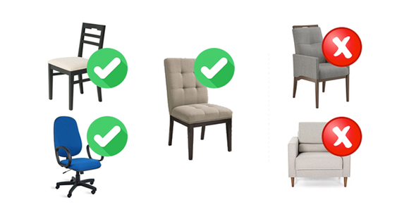 Lavagem em domicílio de 6 cadeiras (encosto e assento) com a Safe Clean