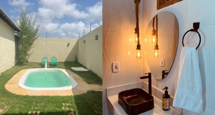 Cajuí Bangalôs na Praia, 3 Diárias em bangalô com piscina para até 4 pessoas - Cajuí Bangalôs na Praia