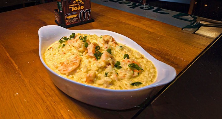 João do Caranguejo, Sabor do Mar no Prato: Risoto de Camarão no João do Caranguejo