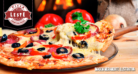 1 Pizza GG, todos os sabores tradicionais (exceto a Moda da Casa) na Pizza Leste 1 Pizza GG, todos os sabores tradicionais (exceto a Moda da Casa) na Pizza Leste