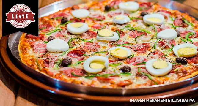 1 Pizza GG Sabores Tradicionais (12 fatias) na Pizza Leste 1 Pizza GG Sabores Tradicionais (12 fatias) na Pizza Leste