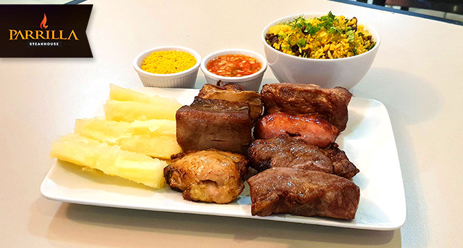 Churrasco Misto Refeição + Acompanhamentos no Parrilla Steakhouse Churrasco Misto Refeição + Acompanhamentos no Parrilla Steakhouse