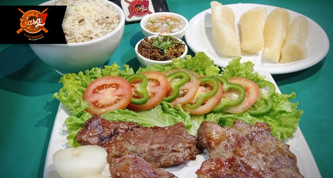 400g de Alcatra Refeição com Baião de Dois, paçoca, macaxeira e vinagrete 400g de Alcatra Refeição com Baião de Dois, paçoca, macaxeira e vinagrete