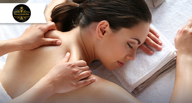 1 sessão de Massagem Relaxante no Donna's Studio Hair 1 sessão de Massagem Relaxante no Donna's Studio Hair
