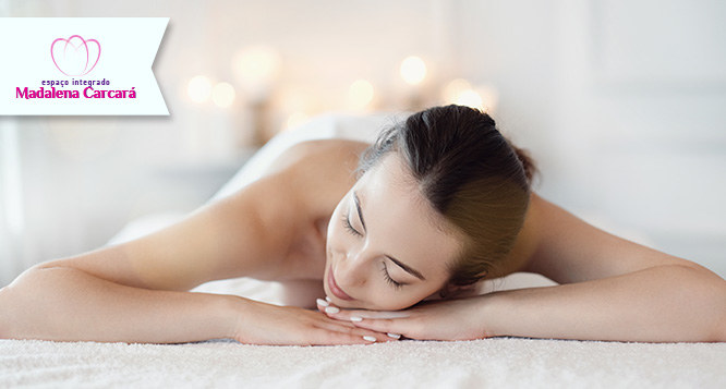 1 sessão de massagem relaxante + ventosas no Espaço Integrado Madalena Carcará 1 sessão de massagem relaxante + ventosas no Espaço Integrado Madalena Carcará