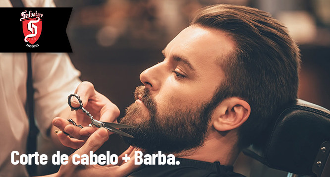 Corte + Barba na Barbershop Salvatore Corte + Barba na Barbershop Salvatore