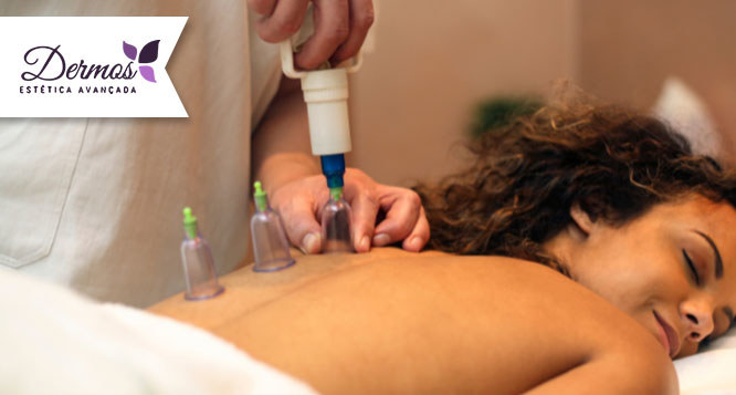 Massagem relaxante + Ventosaterapia + Liberação com pistola massageadora Massagem relaxante + Ventosaterapia + Liberação com pistola massageadora