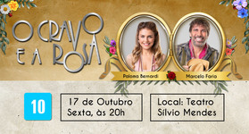 Espetáculo O Cravo e a Rosa - 17/10 , Ingresso para o espetáculo O Cravo e a Rosa - 17/10 às 20h Espetáculo O Cravo e a Rosa - 17/10 , Ingresso para o espetáculo O Cravo e a Rosa - 17/10 às 20h